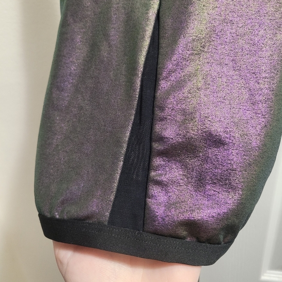 NWT Nike Swimming Onyx Flash reversible crossback top in iridecent black size XL - Picture 6 of 11